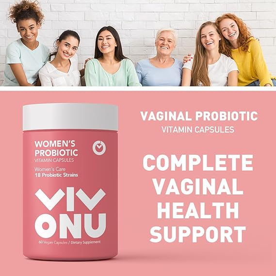 Women's Probiotic,Prebiotics & Lactobacillus Probiotic Blend,60 Billion CFUs,18 Strains,Help Women's Health,Boost Immune,Digestive,Gut,Promote Healthy Vaginal Odor & Vaginal Flora